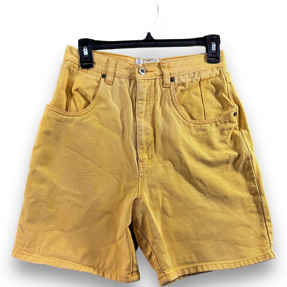 Vintage‎ Carolina Colours Women's Size 9/10 Yellow Jean Shorts Cotton Y2K